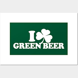 I Love Green Beer, I Heart Green Beer - St Patricks Day Drinking Team Shirt, - Irish Pride, Irish Drinking Squad, St Patricks Day 2018, St Pattys Day, St Patricks Day Shirts Posters and Art